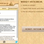 Widget del Vaticano / Imagen: Captura de pantalla del sitio web del Vaticano.