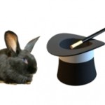 Conejo Negro Sombrero Mago (h)
