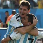 Di María y Messi en el Mundial Brasil 2014 / Foto: Goal.