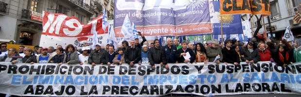 Las protestas gremiales son encabezadas por bancarios y gremios del transporte, que pararán la primera semana de junio | Foto: archivo Turello.com.ar