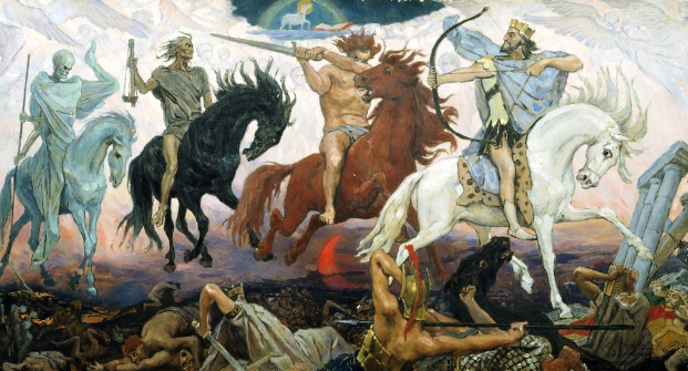 Cuatro Jinetes del Apocalipsis, por Viktor Vasnetsov (1887) | Imagen de Wikipedia.org