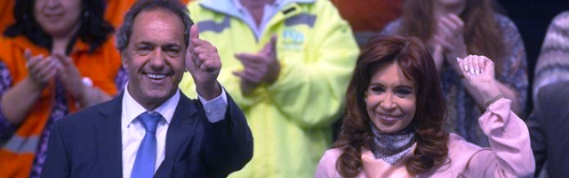 Scioli y Cristina Kirchner celebran el pago del Boden 2015 y el Día del Camino | Foto: lanacion.com.ar