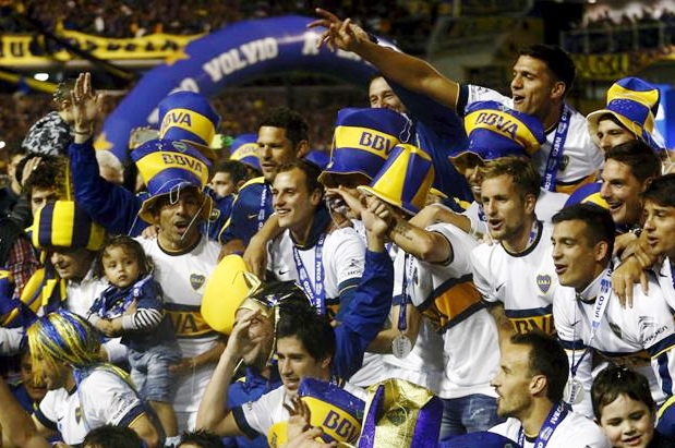Boca celebró su título 27 en el fútbol profesional en la Bombonera, con el protagonismo de Carlos Tévez | Foto: lanacion.com.ar