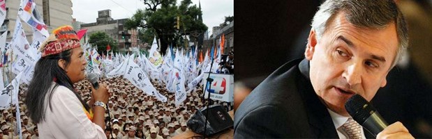 El gobernador de Jujuy acusó a Milagro Sala del uso indebido de los subsidios oficiales | Collage: archivo Turello.com.ar 