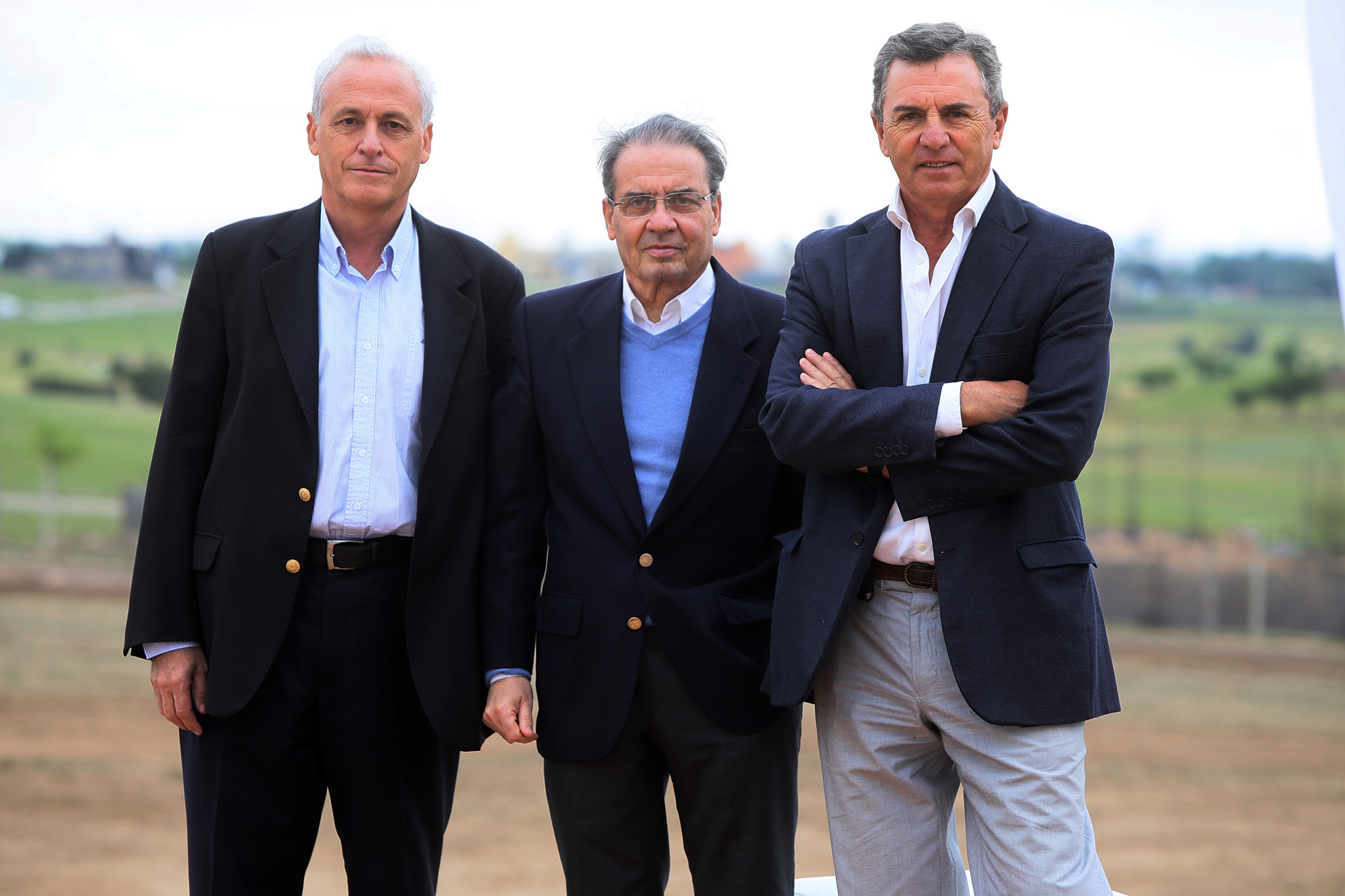Los socios de Grupo Edisur: Fernando Reyna, Horacio Parga y Ruben Becacecce. | Foto: Sebastian Salguero.
