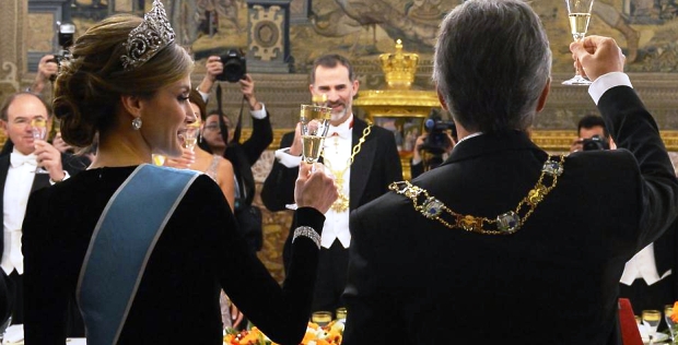 Banquete real. Varias personalidades argentinas pugnaron por ser VIP y estar en el agasajo de los reyes a Macri | Foto: infobae.com