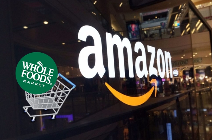 El lider mundial del ecommerce, Amazon, compró a la cadena de supermercados Whole Foods | Ilustración: en base a imágenes de Sunoticiero.com, Fast Icon Design (fasticon.com) e instacart.com