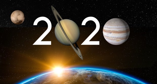 2020 estará signado por la triple conjunción y los seis eclipses Ilustración: Los Turello en base a imágenes de Pixabay [012], Stickpng.com, CADD Community, Clipartkey [Irene Haverkate, Missy Nagi], NASA. 