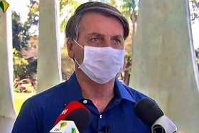 Bolsonaro debió usar barbijo luego de que un juez lo obligara | Foto: eleconomista.com