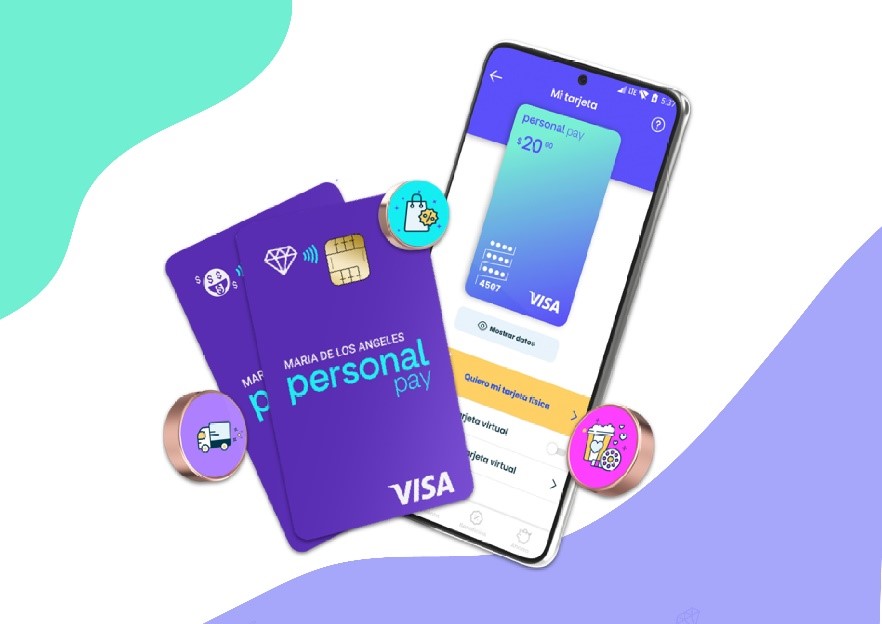 Personal Pay ofrece a sus usuarios una tarjeta prepaga Visa internacional | Imagen: prensa Personal.