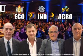 Reclamos empresarios en el Coloquio UIC | Infografía: Los Turello, en base a fotos de la UIC, Clarín, Pedro Castillo (LVI), Mundo Agrario.