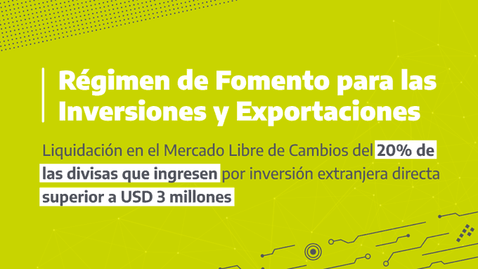 Dólar Tecno: Régimen de fomento para las inversiones y exportaciones de las empresas de la Economía del Conocimiento | Imagen: @Economia_Ar (Twitter).