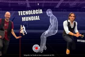 Tecnología Mundial: pelota con sensor, cámaras, IA y VAR; partes del offside semitautomático.