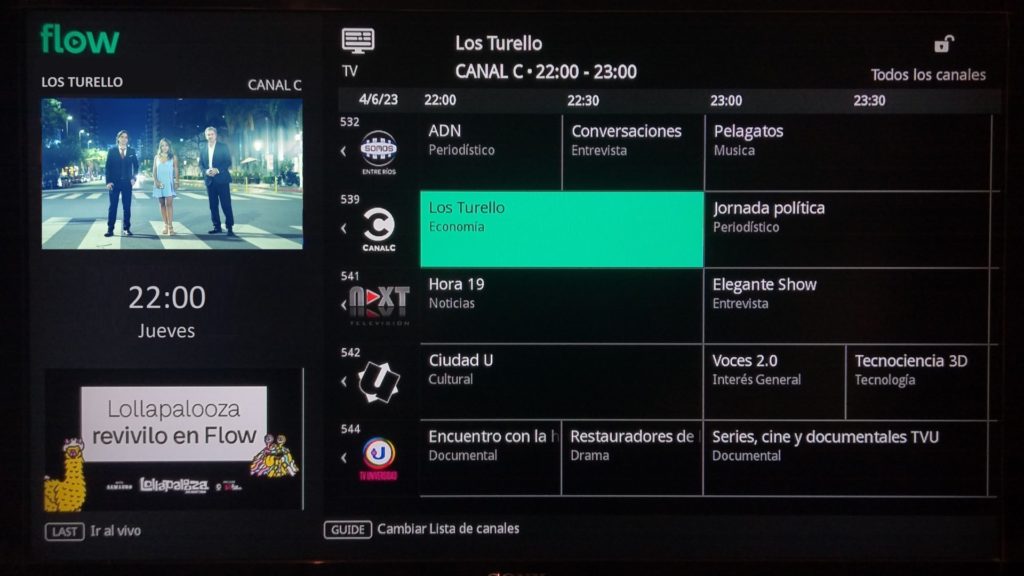 Los Turello en la pantalla de Canal C para todo el país; señal 539 en Flow. 