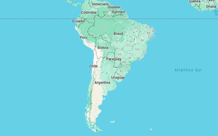 Argentina puede ser tendencia mundial. Sudamérica con interrogantes | Imagen: Google Maps.
