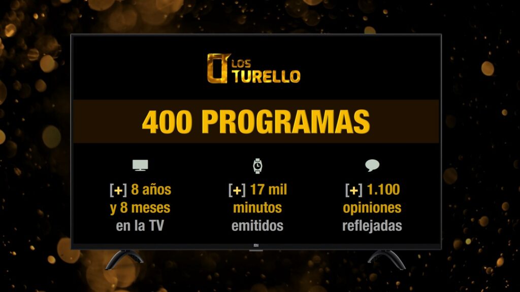 Los números de los 400 programas de Los Turello. 